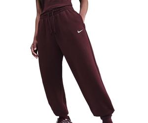 Nike Womens Phoenix Fleece Joggers in Burgundy Crush - Red - Size 16 UK