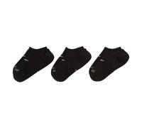 Nike Women's Plus Cush Footie Dri-FIT Everyday No-Show Socks (Pack of 3) in Black | Size: 2.5-5 Nike Black 2.5-5