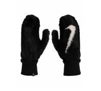 Nike Women's Plush Knit Mittens - Black/White - Size: XS/S