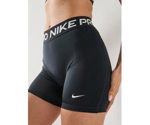 Nike Womens Pro 365 Dri-FIT Training Mid Rise 5 Inch Bike Shorts, Black/White, Size S, Women Black/White