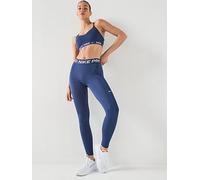 Nike Womens Pro 365 Dri-FIT Training Mid Rise Tights, Midnight Navy/White, Size Xs, Women Midnight Navy/White