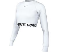 Nike Women's Pro 365 Dri-fit Verkürztes Longsleeve-Oberteil für Damen Top, White/Black, L