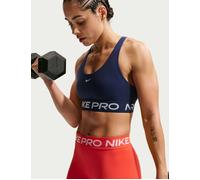 Nike Women's Pro 365 Light Support Sports Bra - Midnight Navy/White - Blue - Size: Medium