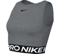 Nike Women's Pro Df 365 Crop Tank Shirt, Smoke Grey/HTR/White, XXS