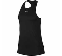 NIKE Women's Pro Mesh Tank, Black/White, S UK
