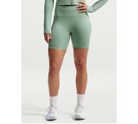 Nike Women's Pro Seamless Dri-FIT 5" Biker Shorts - Steam - XS - Green