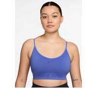 Nike Women's Pro Seamless Light-Support Sports Bra - Sapphire - Blue - Size: Small