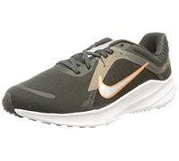 NIKE Women's Quest 5 Sneaker, DK Smoke Grey/Metallic Silver-Olive Grey, 4.5 UK