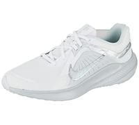 NIKE Women's Quest 5 Sneaker, White/Metallic Silver-Pure Platinum, 4 UK