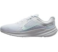 NIKE Women's Quest 5 Sneaker, White/Metallic Silver-Pure Platinum, 6 UK