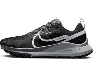 NIKE Women's React Pegasus Trail 4 Sneaker, Black/Aura-Dark Grey-Wolf Grey, 7 UK