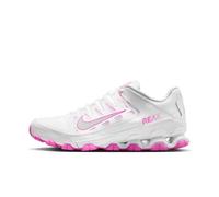 Nike Women's Reax 8 TR Mesh Training/Workout Shoes, White/Metallic Silver/Playful Pink, 8.5