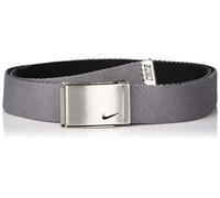 NIKE Women's Reversible Single Web Belt, Charcoal/Black, One Size