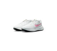 NIKE Women's Revolution 6 Next Nature Sneaker, White/Pink Spell-Fossil Stone-Black, 5.5 UK