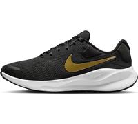 NIKE Women's Revolution 7 Sneaker, Black Metallic Gold White Dk Smoke Grey, 6 UK
