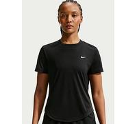 Nike Womens Running Dri-FIT Short Sleeve Top, Black/Reflective Silv, Size L, Women Black/Reflective Silv