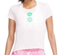 Nike Womens Shorts S Pink Dry Running Icon Clash Graphic Print CU3040-663