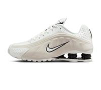 Nike Women's Shox R4 Shoes, Summit White/Black/Lt Orewood, 4