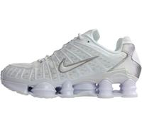 Nike Women's Shox TL Sneaker, White Metallic Silver Max Orange, 10.5 UK