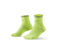 Nike Women's Spark Lightweight Running Ankle Socks - Volt/Reflective Silver - 6-7.5 - Green