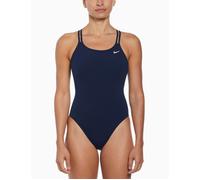 NIKE Spiderback One Piece Swimsuit for Women, Womens, Sweatsuit, NESSA003-440, Midnight Navy Blue, 38