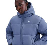 Nike Womens Sportswear Classic Puffer Jacket in Indigo/White - Size 8 UK