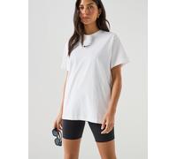 Nike Womens Sportswear Classic Short Sleeve T-Shirt, White/Black, Size L, Women White/Black