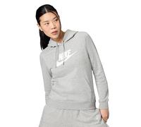 Nike Women's Sportswear Club Fleece Sweatshirt, Grey-White, XL