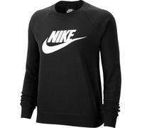NIKE Women's Sportswear Essential Long Sleeve Sweatshirt, Black/White, S UK