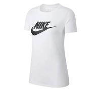Nike Womens Sportswear Essentials Logo White T-shirt Cotton - Size Medium