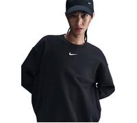 Nike Women's Sportswear Phoenix Fleece Oversized Sweatshirt - Black/Sail - Size: Large