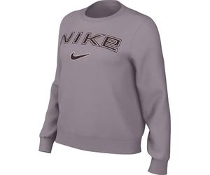 Nike Women's Sportswear Phoenix Fleece Standard-Sweatshirt mit Logo und Rundhalsausschnitt für Damen, Lt Violet Ore/Burgundy Crush, M