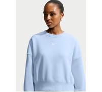 Nike Phoenix Crop Oversized Crew Sweatshirt - Blue - Womens XS