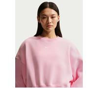 Nike Women's Sportswear Phoenix Fleece Sweatshirt - Pink Foam/Sail - Size: Small