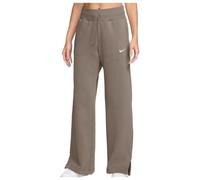 Nike Sportswear Phoenix Fleece Women's High-Waisted Wide-Leg Tracksuit Bottoms - Brown - Cotton/Polyester L (UK 16-18)