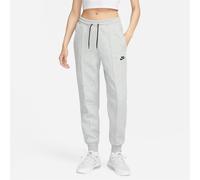 Nike Womens Sportswear Tech Fleece Mid Rise Joggers in Grey - Size 18 UK