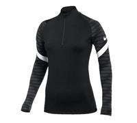 Nike Women's Strike 21 Drill Top Training Sweatshirt, womens, CW6875-010, Black/anthracite/white/white, XL