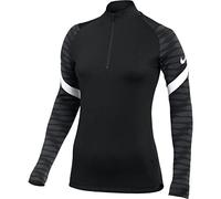 Nike Women's Strike 21 Drill Top Training Sweatshirt, womens, CW6875-010, Black/anthracite/white/white, XS
