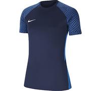 Nike Women's Strike Ii Jersey S/S Women's Jersey, Womens, Women's Jersey, CW3553-410, Midnight Navy/Photo Blue/White, S