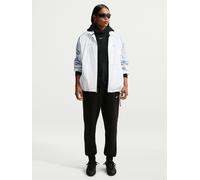Nike Women's Studio Fleece Medium-Weight Oversized Pullover Hoodie, Total Black/Sail, Size M, Women Total Black/Sail