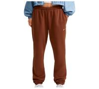 Nike - Women's Studio Fleece MW MR Std Cuffed Pant - Tracksuit trousers size L, brown