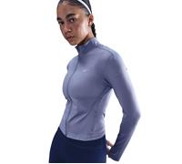 Nike Women's Swift Dri-FIT Full-Zip Running Mid Layer - World Indigo/Reflective Silver - Blue - Size: Small