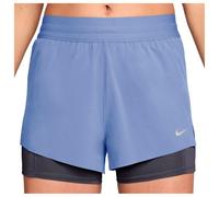 Nike - Women's Swift Dri-Fit Mid-Rise 2-In-1 Shorts - Running shorts size XS, purple