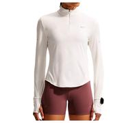 Nike - Women's Swift Dri-Fit UV 1/2-Zip Running Top - Running shirt size XS, white