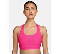 Nike Women's Swift High-Support Lightly Lined Sports Bra - Hyper Pink/Reflective Silver - Size: Medium