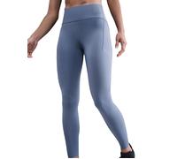Nike Women's Swift High Waisted 7/8 Running Leggings with Pockets - World Indigo/Reflective Silver - Blue - Size: Large