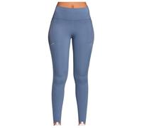 Nike Swift Women's High-Waisted 7/8 Running Leggings with Pockets - Blue - Internal Drawcord L (UK 16-18)