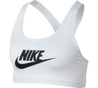 Nike Womens Swoosh Logo White Training Sports Bra Textile - Size Small