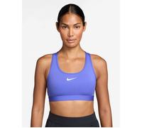 Nike Women's Swoosh Medium Support Sports Bra - Sapphire/White - Blue - Size: Small
