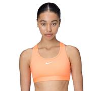 Nike Women's Swoosh Sports Bra (Medium Support), Orange Pulse/White, L